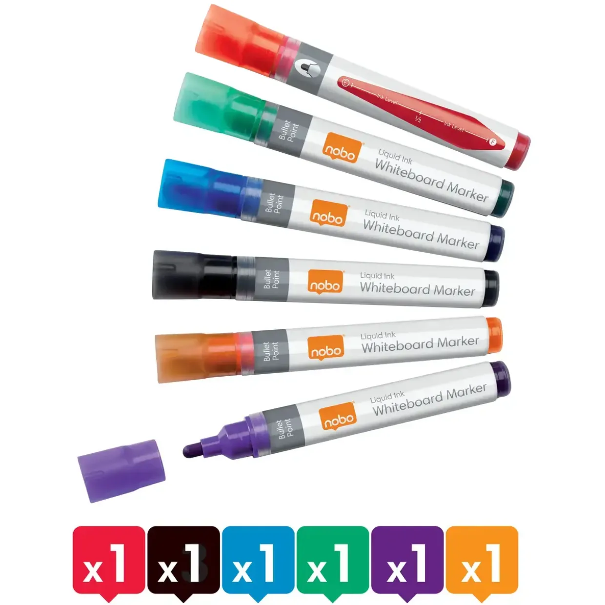 Whiteboard marker Nobo LiquidInk ass