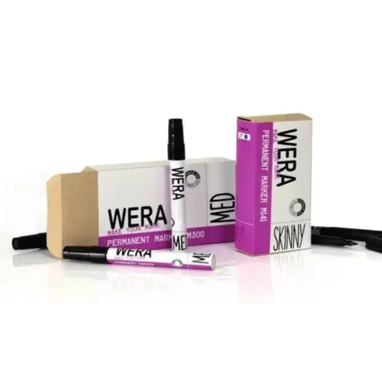 Whiteboardmarker WERA sort - rund 1-3mm - 12 stk