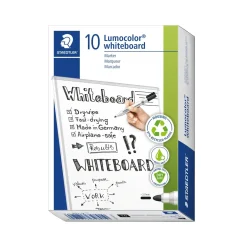 Whiteboard tuscher - Staedtler Lumocolor sort 2,0 mm - 10 stk