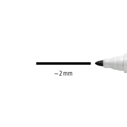Whiteboard tuscher - Staedtler Lumocolor sort 2,0 mm - 10 stk