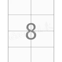 Xerox Labels - 8 pr. ark 105 x 71 mm 003R97404 - 100 ark