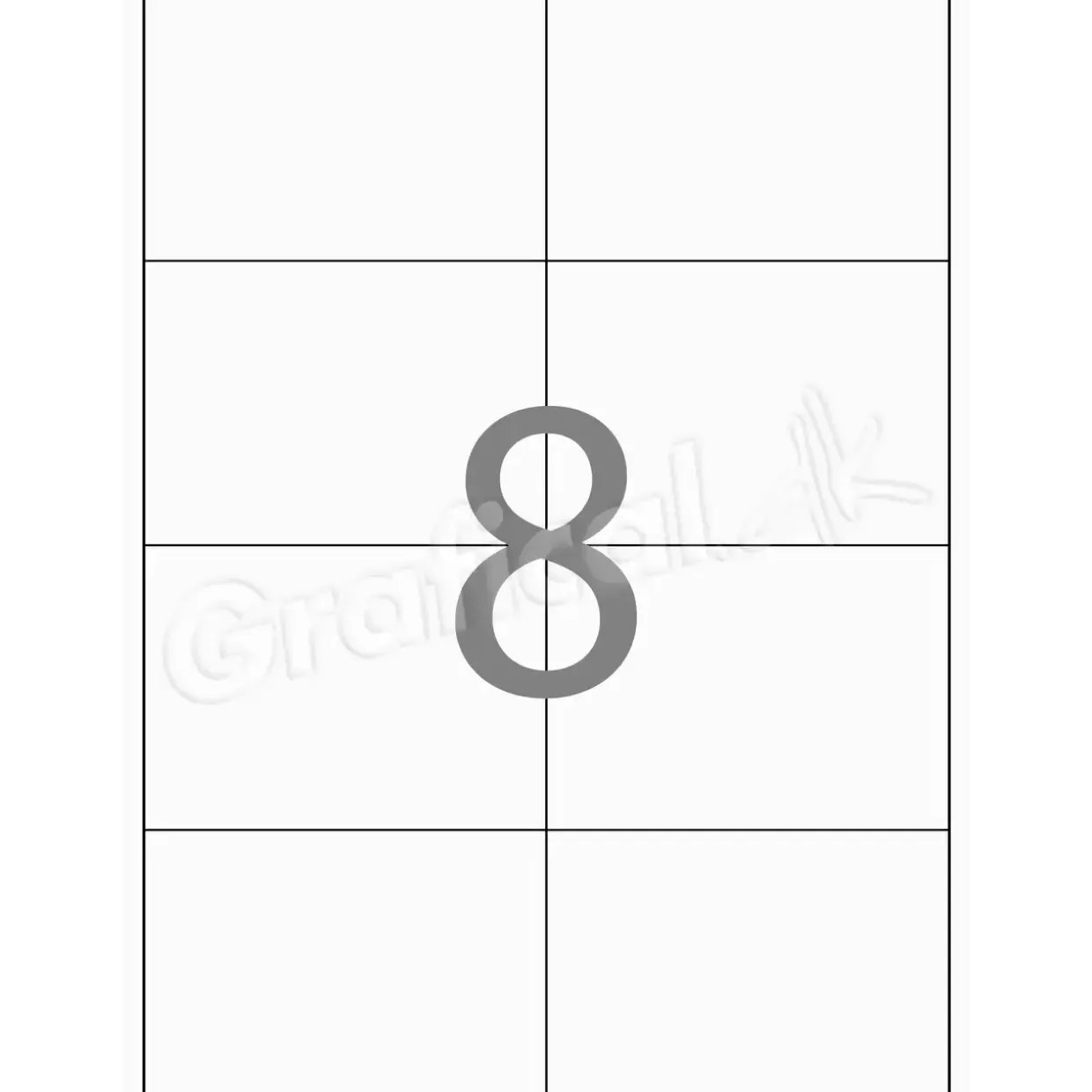 Xerox Labels - 8 pr. ark 105 x 71 mm 003R97404 - 100 ark